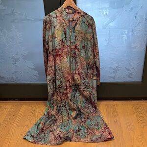 Multicolor Tie-Dye kaftan